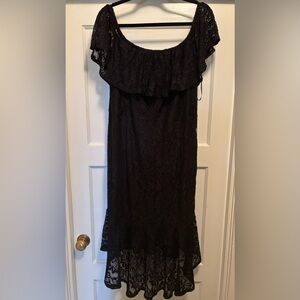 Elegant Black Lace Dress